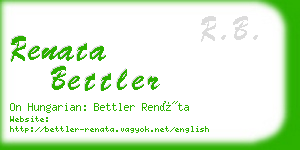 renata bettler business card